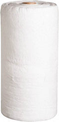 PRO-SAFE - 49 Gal Capacity per Package, Oil Only Roll - 150' Long x 30" Wide, White, Polypropylene - USA Tool & Supply