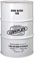 Lubriplate - 55 Gal Drum, ISO 100, SAE 40, Air Compressor Oil - 7°F to 385°, 556 Viscosity (SUS) at 100°F, 77 Viscosity (SUS) at 210°F - USA Tool & Supply