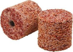3M - 2" Diam, 1/4" Face Width, 1/4" Center Hole, Coarse Grade, Ceramic Deburring Wheel - Unitized, Hard Density 7 Grade - USA Tool & Supply
