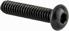 Value Collection - #3-48 UNC Hex Socket Drive, Button Screw - Alloy Steel, Black Oxide Finish, Fully Threaded, 1/2" Length Under Head - USA Tool & Supply