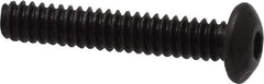 Value Collection - #4-40 UNC Hex Socket Drive, Button Screw - Alloy Steel, Black Oxide Finish, Fully Threaded, 5/8" Length Under Head - USA Tool & Supply
