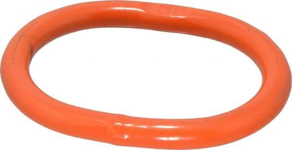 Pewag - G100 Grade Orange Alloy Steel Oblong Master Link - 3/8" Diameter, 3,800 Lb Load Limit - USA Tool & Supply