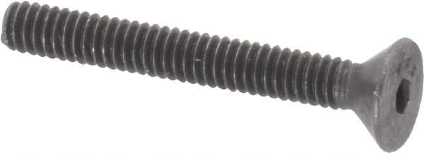 Value Collection - #5-40 UNC Hex Socket Drive, 82° Flat Screw - Alloy Steel, Black Oxide Finish, Fully Threaded, 1" OAL - USA Tool & Supply