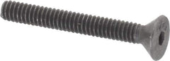 Value Collection - #5-40 UNC Hex Socket Drive, 82° Flat Screw - Alloy Steel, Black Oxide Finish, Fully Threaded, 1" OAL - USA Tool & Supply