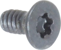 Camcar - #4-40 UNC Torx Plus Drive, 82° Flat Screw - Alloy Steel, Black Oxide Finish, Fully Threaded, 1/4" OAL - USA Tool & Supply