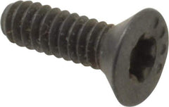 Camcar - #4-40 UNC Torx Plus Drive, 82° Flat Screw - Alloy Steel, Black Oxide Finish, Fully Threaded, 3/8" OAL - USA Tool & Supply