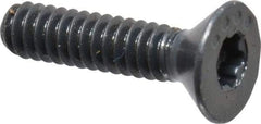 Camcar - #4-40 UNC Torx Plus Drive, 82° Flat Screw - Alloy Steel, Black Oxide Finish, Fully Threaded, 1/2" OAL - USA Tool & Supply