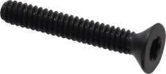 Camcar - #4-40 UNC Torx Plus Drive, 82° Flat Screw - Alloy Steel, Black Oxide Finish, Fully Threaded, 3/4" OAL - USA Tool & Supply