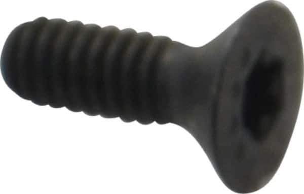 Camcar - #5-40 UNC Torx Plus Drive, 82° Flat Screw - Alloy Steel, Black Oxide Finish, Fully Threaded, 3/8" OAL - USA Tool & Supply