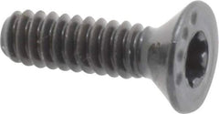 Camcar - #6-32 UNC Torx Plus Drive, 82° Flat Screw - Alloy Steel, Black Oxide Finish, Fully Threaded, 1/2" OAL - USA Tool & Supply