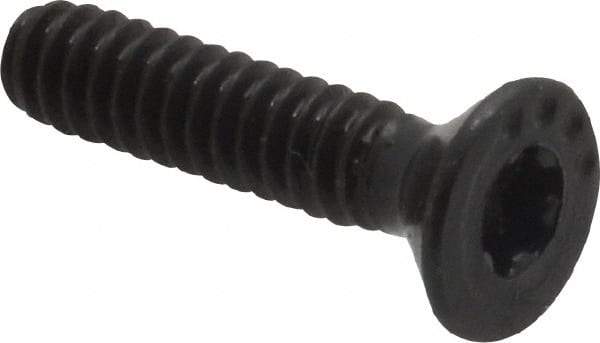 Camcar - #6-32 UNC Torx Plus Drive, 82° Flat Screw - Alloy Steel, Black Oxide Finish, Fully Threaded, 5/8" OAL - USA Tool & Supply