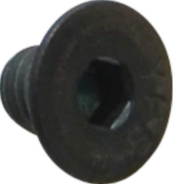 Value Collection - #10-32 UNF Hex Socket Drive, 82° Flat Screw - Alloy Steel, Black Oxide Finish, Fully Threaded, 1/4" OAL - USA Tool & Supply