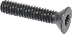 Camcar - 1/4-20 UNC Torx Plus Drive, 82° Flat Screw - Alloy Steel, Black Oxide Finish, Fully Threaded, 1-1/4" OAL - USA Tool & Supply
