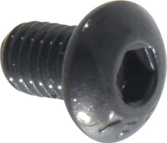Value Collection - #10-32 UNF Hex Socket Drive, Button Screw - Alloy Steel, Black Oxide Finish, Fully Threaded, 5/16" Length Under Head - USA Tool & Supply