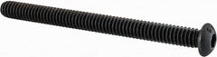 Value Collection - 1/4-20 UNC Hex Socket Drive, Button Screw - Alloy Steel, Black Oxide Finish, Fully Threaded, 3" Length Under Head - USA Tool & Supply