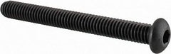 Value Collection - 5/16-18 UNC Hex Socket Drive, Button Screw - Alloy Steel, Black Oxide Finish, Fully Threaded, 3" Length Under Head - USA Tool & Supply