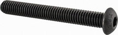 Value Collection - 3/8-16 UNC Hex Socket Drive, Button Screw - Alloy Steel, Black Oxide Finish, Fully Threaded, 3" Length Under Head - USA Tool & Supply
