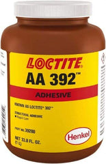 Loctite - 33.18 oz Bottle Two Part Acrylic Adhesive - 15 min Working Time, 2,500 psi Shear Strength - USA Tool & Supply