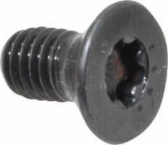 Camcar - #10-32 UNF Torx Plus Drive, 82° Flat Screw - Alloy Steel, Black Oxide Finish, Fully Threaded, 3/8" OAL - USA Tool & Supply