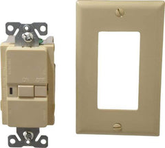 Cooper Wiring Devices - 1 Phase, 5-15R NEMA, 125 VAC, 15 Amp, Self Grounding, GFCI Receptacle - 2 Pole, Back and Side Wiring, Specification Grade - USA Tool & Supply