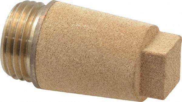 Legris - 1/2 BSPP, 40mm OAL, Muffler - 175 Max psi, 11 CFM, 108 Decibel Rating, Bronze - USA Tool & Supply