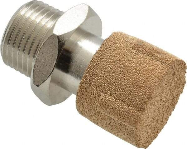 Legris - 3/8 NPT, 20.5mm OAL, Muffler - 175 Max psi, 36 CFM, 84 Decibel Rating, Polyethylene - USA Tool & Supply
