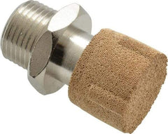 Legris - 3/8 NPT, 20.5mm OAL, Muffler - 175 Max psi, 36 CFM, 84 Decibel Rating, Polyethylene - USA Tool & Supply