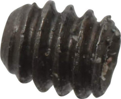 Made in USA - #2-56 UNC, 3/32" Length Under Head, Cup Point Set Screw - Grade 8 Alloy Steel, 0.035" Key - USA Tool & Supply