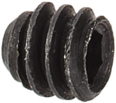 Made in USA - #3-48 UNC, 3/32" Length Under Head, Cup Point Set Screw - Grade 8 Alloy Steel, 0.05" Key - USA Tool & Supply