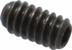 Made in USA - #3-48 UNC, 3/16" Length Under Head, Cup Point Set Screw - Grade 8 Alloy Steel, 0.05" Key - USA Tool & Supply