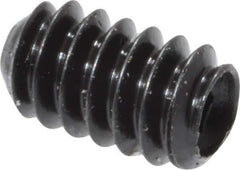 Made in USA - #4-40 UNC, 3/16" Length Under Head, Cup Point Set Screw - Grade 8 Alloy Steel, 0.05" Key - USA Tool & Supply