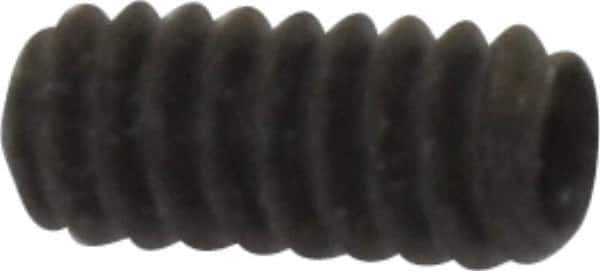 Made in USA - #4-40 UNC, 1/4" Length Under Head, Cup Point Set Screw - Grade 8 Alloy Steel, 0.05" Key - USA Tool & Supply