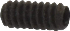 Made in USA - #4-40 UNC, 1/4" Length Under Head, Cup Point Set Screw - Grade 8 Alloy Steel, 0.05" Key - USA Tool & Supply
