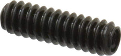 Made in USA - #4-40 UNC, 3/8" Length Under Head, Cup Point Set Screw - Grade 8 Alloy Steel, 0.05" Key - USA Tool & Supply