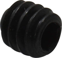 Made in USA - #5-40 UNC, 1/8" Length Under Head, Cup Point Set Screw - Grade 8 Alloy Steel, 1/16" Key - USA Tool & Supply