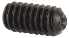 Made in USA - #5-40 UNC, 1/4" Length Under Head, Cup Point Set Screw - Grade 8 Alloy Steel, 1/16" Key - USA Tool & Supply