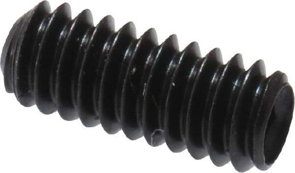 Made in USA - #5-40 UNC, 5/16" Length Under Head, Cup Point Set Screw - Grade 8 Alloy Steel, 1/16" Key - USA Tool & Supply