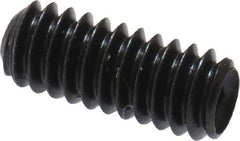 Made in USA - #5-40 UNC, 5/16" Length Under Head, Cup Point Set Screw - Grade 8 Alloy Steel, 1/16" Key - USA Tool & Supply