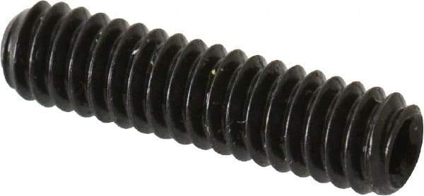 Made in USA - #5-40 UNC, 1/2" Length Under Head, Cup Point Set Screw - Grade 8 Alloy Steel, 1/16" Key - USA Tool & Supply