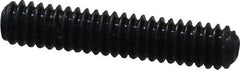 Made in USA - #5-40 UNC, 5/8" Length Under Head, Cup Point Set Screw - Grade 8 Alloy Steel, 1/16" Key - USA Tool & Supply