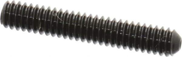 Made in USA - #5-40 UNC, 3/4" Length Under Head, Cup Point Set Screw - Grade 8 Alloy Steel, 1/16" Key - USA Tool & Supply