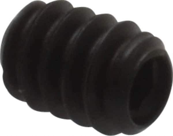 Made in USA - #6-32 UNC, 3/16" Length Under Head, Cup Point Set Screw - Grade 8 Alloy Steel, 1/16" Key - USA Tool & Supply