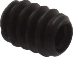 Made in USA - #6-32 UNC, 3/16" Length Under Head, Cup Point Set Screw - Grade 8 Alloy Steel, 1/16" Key - USA Tool & Supply