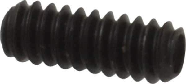 Made in USA - #6-32 UNC, 3/8" Length Under Head, Cup Point Set Screw - Grade 8 Alloy Steel, 1/16" Key - USA Tool & Supply