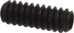 Made in USA - #6-32 UNC, 3/8" Length Under Head, Cup Point Set Screw - Grade 8 Alloy Steel, 1/16" Key - USA Tool & Supply