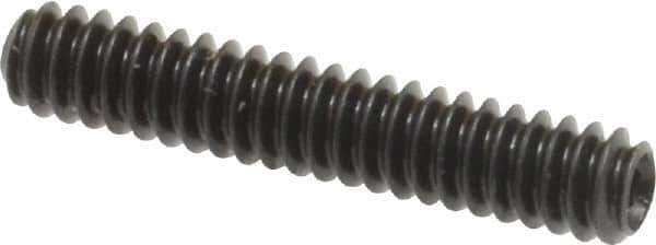 Made in USA - #6-32 UNC, 3/4" Length Under Head, Cup Point Set Screw - Grade 8 Alloy Steel, 1/16" Key - USA Tool & Supply