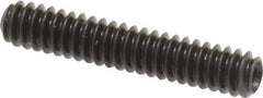 Made in USA - #6-32 UNC, 3/4" Length Under Head, Cup Point Set Screw - Grade 8 Alloy Steel, 1/16" Key - USA Tool & Supply