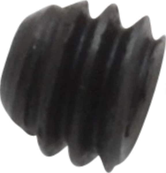 Made in USA - #8-32 UNC, 1/8" Length Under Head, Cup Point Set Screw - Grade 8 Alloy Steel, 5/64" Key - USA Tool & Supply