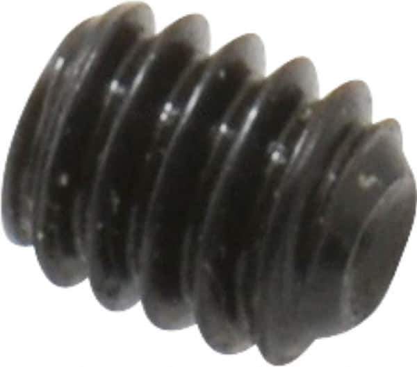 Made in USA - #8-32 UNC, 3/16" Length Under Head, Cup Point Set Screw - Grade 8 Alloy Steel, 5/64" Key - USA Tool & Supply