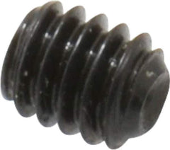 Made in USA - #8-32 UNC, 3/16" Length Under Head, Cup Point Set Screw - Grade 8 Alloy Steel, 5/64" Key - USA Tool & Supply